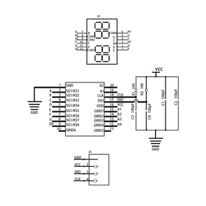 TM1637 LED Display <strong>Module</strong> 7 <strong>Segment</strong> 4 Bits 0.36Inch <strong>Clock</strong> RED Anode <strong>Digital</strong> Tube Four Serial Driver Board Pack