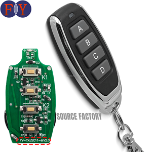 Qualitäts garantie 433MHz 4-Tasten-Fernbedienung Metall-Rolltor-Signal-Paarung mit mehreren Signal typen Klon bare Fernbedienung - Product Image 1