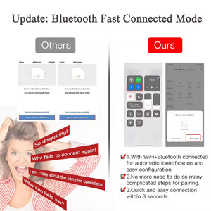 110v 220v 1 2 34ギャングニュートラルTuyaWiFi Bleライトスイッチニュートラル電気壁なしスマートタッチスイッチ - Product Image 5