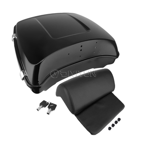หางกล่องสำหรับ Harley Touring Street Electra Road King CVO 2014-2019,กล่องใบมีดโกนปากด้านบนพร้อมที่ล็อกแบบมีพนักพิง - Product Image 5