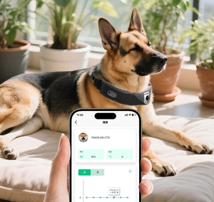 Traceur GPS pour animaux de compagnie avec collier de chien étanche vidéo en direct avec caméra 2.5K et alertes à distance - Product Image 2