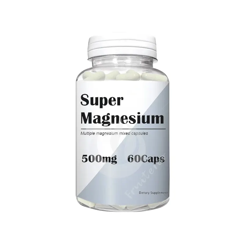 Super Magnesio Suplementos Malato Glicinato Taurato Orotato Citrato Threonate Magnesio Cápsulas