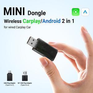 最新快速连接5g无线智能迷你USB carplay加密狗安卓ai盒2合1无线carplay安卓自动适配器 - Product Image 4