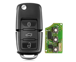 2024 Original Xhorse XKB501EN Vehicle <strong>Key</strong> Remote with <strong>Key</strong> Shell V-Wolkswagen B5 Style 3-Button Board Hot Sales - Product Image 1