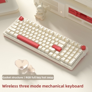 Custom 98 Gaming Mechanical Wireless <strong>Keyboard</strong> RGB Backlit Computer <strong>Keyboard</strong> for PC Gamers Usb <strong>Keyboard</strong> - Product Image 2