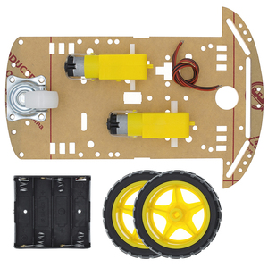 Kit de Chasis de coche Robot inteligente, codificador de velocidad, caja de batería 2WD para Arduino, nuevo Motor, envío gratis
