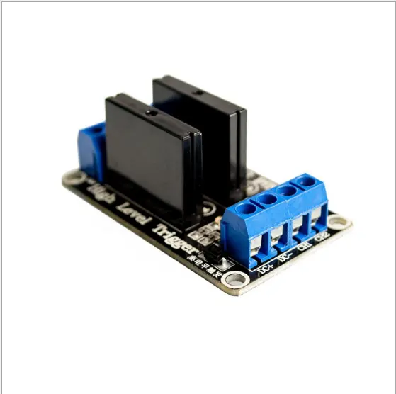 2 canaux 5V Haut Niveau Module de Relais à Semi-conducteurs Avec Fusible Relais Statique 250V 2A