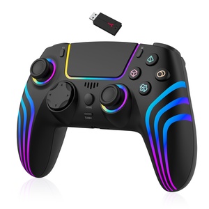 Para PS5 Controlador de juego original Inalámbrico RGB Luz colorida PC Computadora Controlador de juego Steam Conexión BT Plataforma móvil - Product Image 2