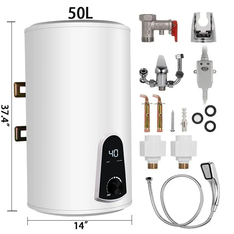Chauffe-eau électrique de salle de bains de thermostat intelligent de grande capacité de 50L avec le stockage