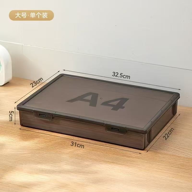 A4-PP Large Size Light Gray Storage Box