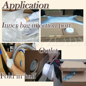 1000L có thể tái chế bao bì các tông số lượng lớn giấy container IBC cấp thực phẩm hộp giấy với nắp và ổ cắm - Product Image 5