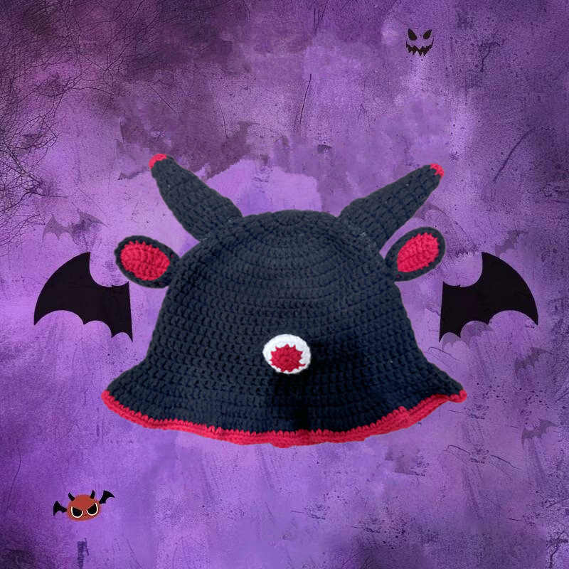 Horned one-eyed animal - red-edged black