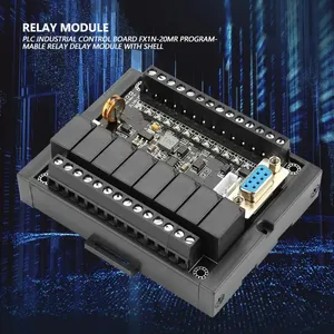 FX1N-20MR SPS-industrielle Steuer platine 1AD + 1DA 12 IN 8 OUT Relais verzögerung modul mit Shell-Programmier kabel relais Ausgangs DC10-28V