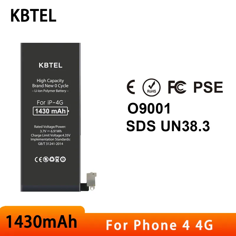 4s de batería de ciclo profundo, electrónica de consumo para iphone 4, gb-s10-423482-0100