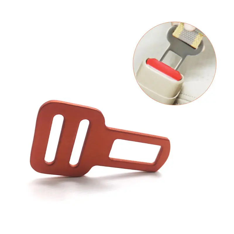 Aluminum adjustable safety belt buckle accessories pet car seat insert lock