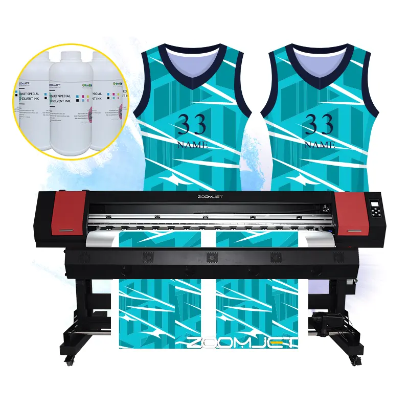1.8m Xp600 प्रिंटिंग चौड़ाई बड़े प्रारूप डाई सब्लिमेशन प्रिंटर मशीन सब्लिमेशन पेपर शर्ट प्रिंटिंग मशीन टी-शर्ट के लिए