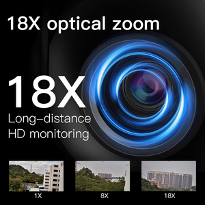 PTZ kamera insansı algılama bulut depolama NVR NAS önceden ayarlanmış pozisyon Pan-tilt WiFi 2.4GHz kızılötesi gece görüş 18X Zoom - Product Image 5