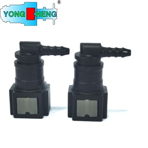 Auto Parts A2 PA12 6.30mm Female Hose Elbow Connector SAE 1/4&quot; Fuel Line Quick Connector for PA <strong>Tube</strong> 5X1 - Product Image 4