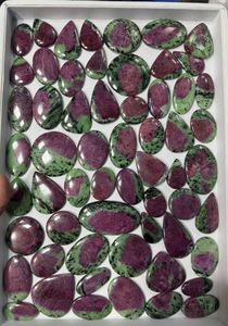 פרמיה 100% פרמיה טבעי אודם cabochon חן בעבודת יד עם גודל מותאם אישית