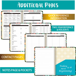 Hot Sale Custom 2024-<strong>2025</strong> A5 Daily Paper Planner Journal <strong>Notebook</strong> with 71sheets for Students - Product Image 6
