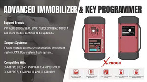 LAUNCH X431 <strong>X</strong>-PROG3 Car <strong>Key</strong> <strong>Programmer</strong> Immobilizer XPROG 3 OBD2 Scanner Smart <strong>Keys</strong> Remote <strong>X</strong> Prog3 2022 Best Selling