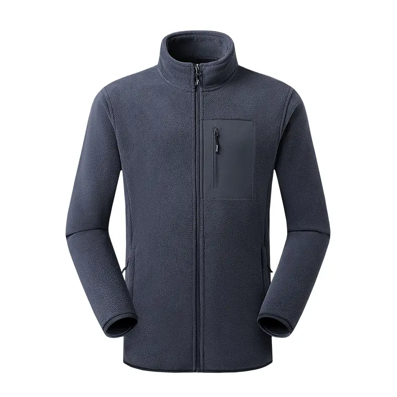 Modèles d'hiver Veste polaire double face en molleton Shaker Version coréenne épaissie du cardigan Manteau de couleur unie Modèles pour hommes