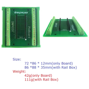 Eletechsup DNPIC01 DIN Schienen montage Schraub klemmen block adapter GPIO-Erweiterungs modul für Raspberry Pi Pico RP2040 MCU - Product Image 2