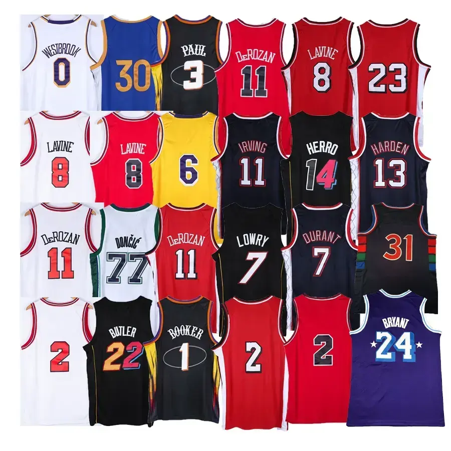 Maillot de basket-ball NBAING pour hommes en gros meilleure qualité uniforme de basket-ball brodé cousu nouvelle saison 2024