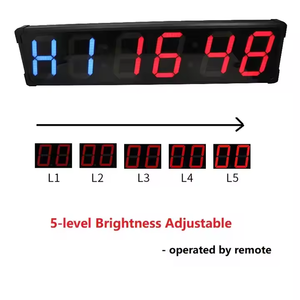 Ampio Display portatile da 8 pollici a LED orologio Fitness da palestra telecomando programmabile conto alla rovescia per conto alla rovescia per gli sport Timer di allenamento a intervalli - Product Image 4