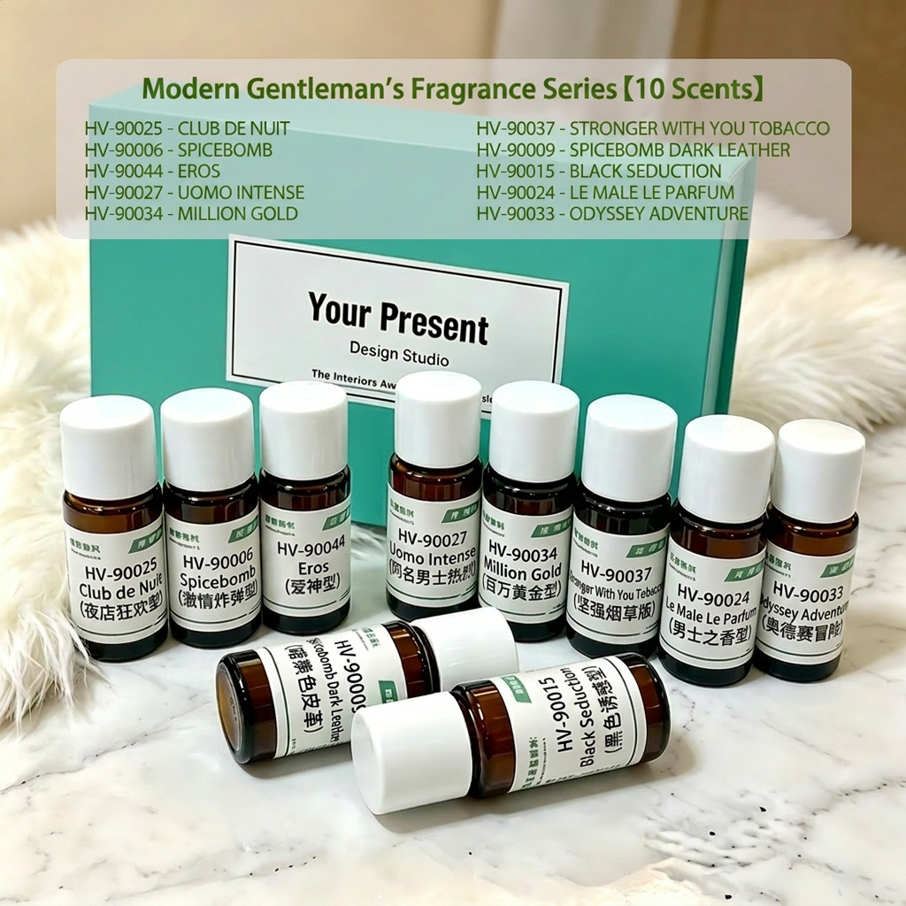 Serie de fragancias para caballero moderno