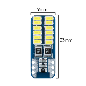 Kaidengzhe หลอดไฟ LED 24 3014smd T10 W5W สำหรับรถยนต์, หลอดไฟพลังงานสูงจาก CANbus แสงไฟเหนือศีรษะ - Product Image 3