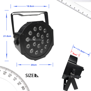ไร้สาย DMX led uplights 18*1w แบตเตอรี่ชาร์จ DJ Club ล้างแสง IR ระยะไกลสําหรับเวทีงานแต่งงานงานปาร์ตี้ - Product Image 3