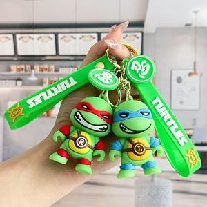 GZJC忍者神龟3D硅胶钥匙扣卡通动物人物橡胶关键组织 - Product Image 3