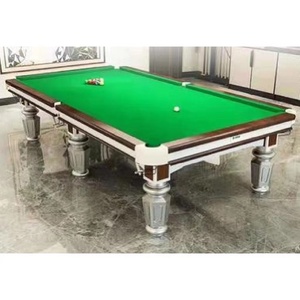 8 Ball Slate Billiard <strong>Table</strong> <strong>Multi</strong>-<strong>Functional</strong> Pool <strong>with</strong> Solid Wood Legs - Product Image 1