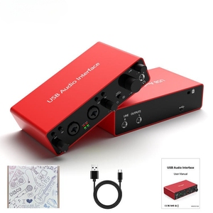 Usb Audio Interface Midi Recording Digital Professional Package Pc Live Interface De Audio Studio Set Sound Card - Product Image 1