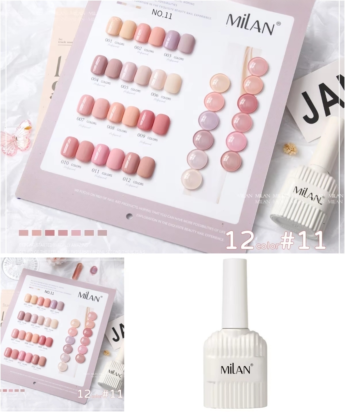 12 colores rosa