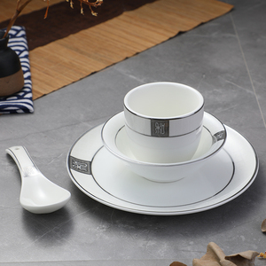 Tableware Set European Style Modern Restaurant Wedding Plates Sets Dinnerware <strong>Ceramic</strong> Tableware Set Wit - Product Image 5