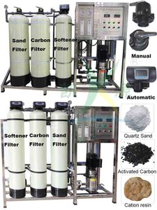 Purificateur/filtre de deau 500 Liter par heure systeme osmose inverse usine de dessalement Ro pour la produktion - Product Image 3