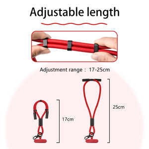 Adjustable <strong>2</strong> <strong>in</strong> <strong>1</strong> Usb Cable Type-c Fast Charging Mobile Phone Lanyard Wear Strap Keychain Rope with Phone Tether Patch - Product Image 3