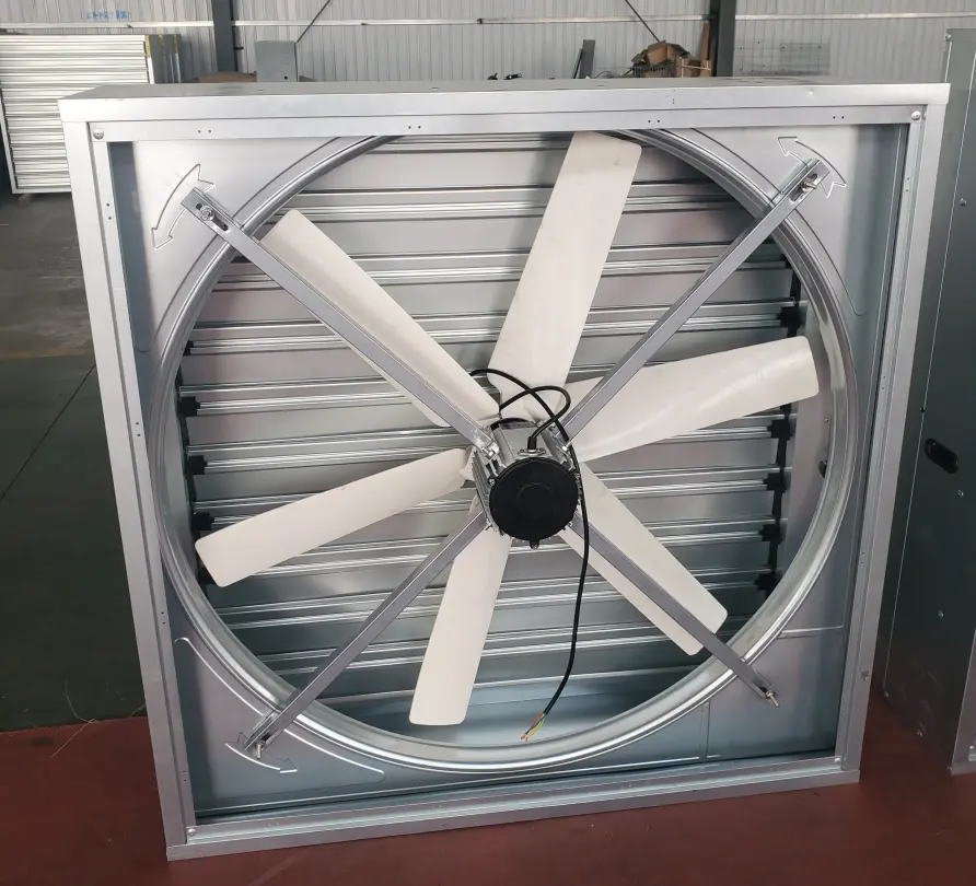 1380mm atelier industriel ventilateur d'extraction/ferme de volaille ventilateurs de refroidissement par air/serre d'air mural hottes de ventilation