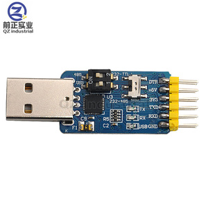 QZ พอร์ต USB to TTL 485 232 3.3V/5V พอร์ตอนุกรมโมดูล CP2102อเนกประสงค์หกฟังก์ชันในตัวเดียว - Product Image 6