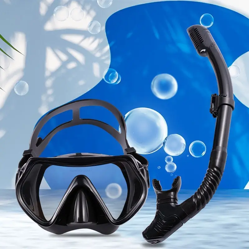 FDFIT Dry diving swimming free to breathing 180 wide view anti leak full face snorkel mask