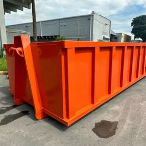 定制大型全尺寸垃圾处理滚装垃圾箱回收垃圾处理机械用跳过容器
