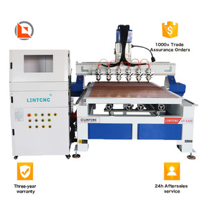 中国价格多头4旋转轴5轴3D木工数控刳刨机4/6头木工 - Product Image 1