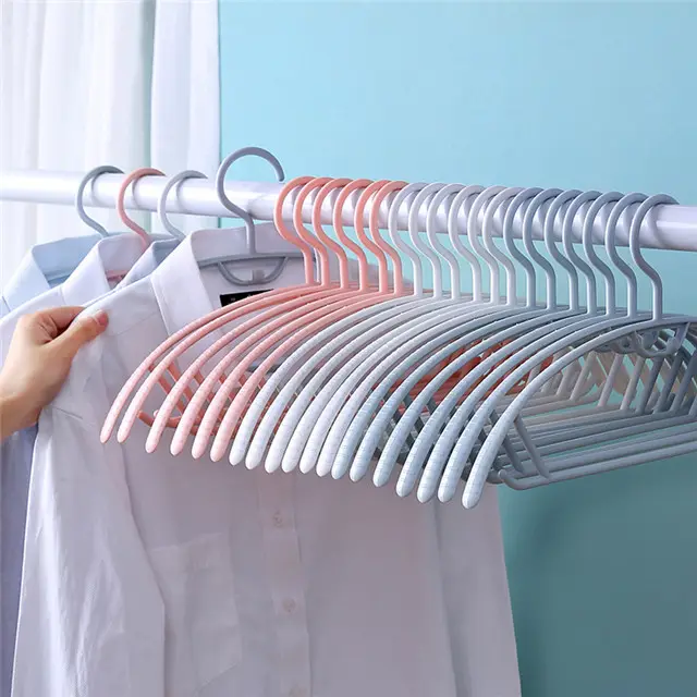 Pants Hanger Space Saving Hang Strong & Solid Plastic Hanger Anti Slip Hangers-set Of 10