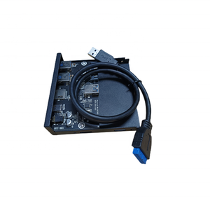 Hub de Panel frontal de Metal USB 3,5 6 en 1 de 3,0 pulgadas, lector de tarjetas TF/SD, Hub tipo C, salida de Audio HD, entrada de micrófono, accesorio para PC