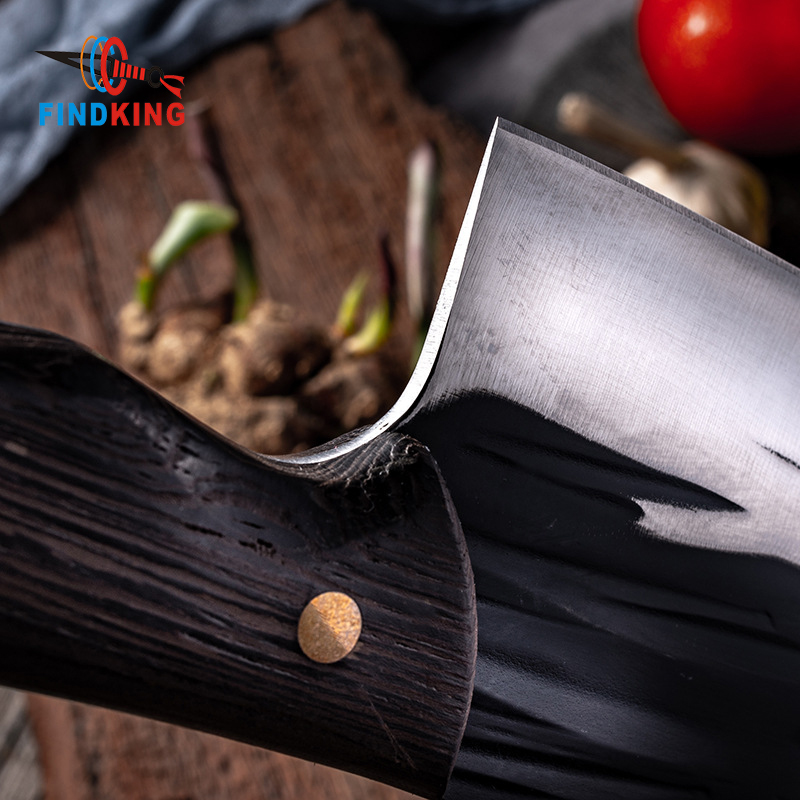 Ultra Sharp 3mm Blade Full Tang Forged High-carbon Steel Wenge Wood Handle Kitchen Knives Chinese Chef Cleaver Butcher Knife