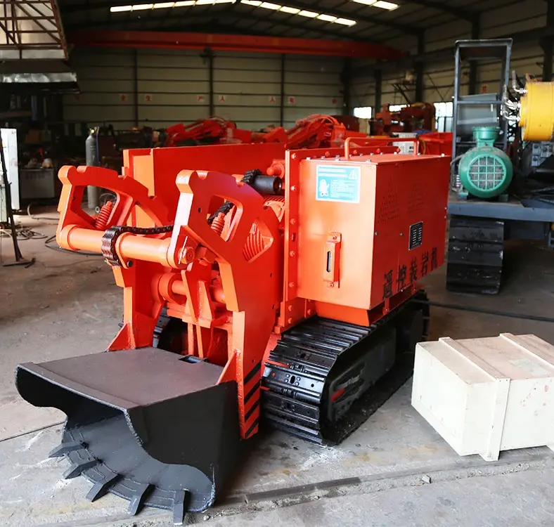 Equipo de minería de oro para uso en minas, cargador de pala de roca portátil neumático con Control remoto, cargador de roca de mucking, carga de roca de aire