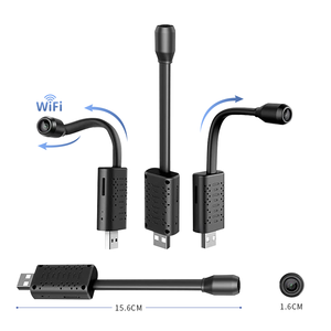 Diseño único U21 USB mini cámara 1080HD USB alimentado lente de ángulo de 90 ° compatible con Android Apple ordenador uso enlace a wifi - Product Image 5