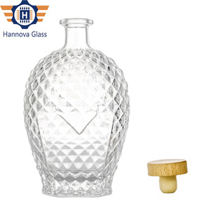 Bán buôn Vòng 700ml hình chai tùy chỉnh người bảo trợ Chai <span class=keywords><strong>Tequila</strong></span> rượu Bourbon Whisky Vodka khắc chai thủy tinh cho món quà - Product Image 1